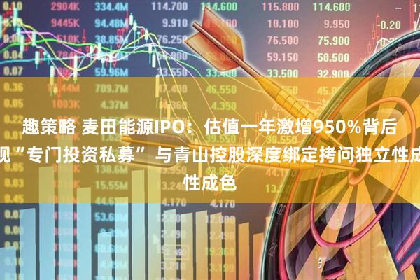 趣策略 麦田能源IPO：估值一年激增950%背后频现“专门投资私募” 与青山控股深度绑定拷问独立性成色